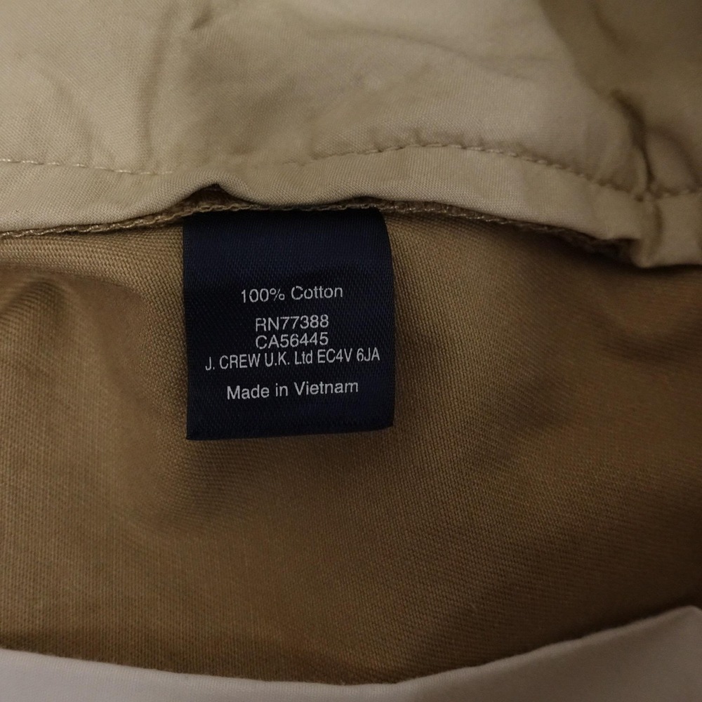 J.Crew Gramercy Shorts Mens 31 Beige Chino Cotton 9 Inseam Casual Summer - Picture 6 of 7